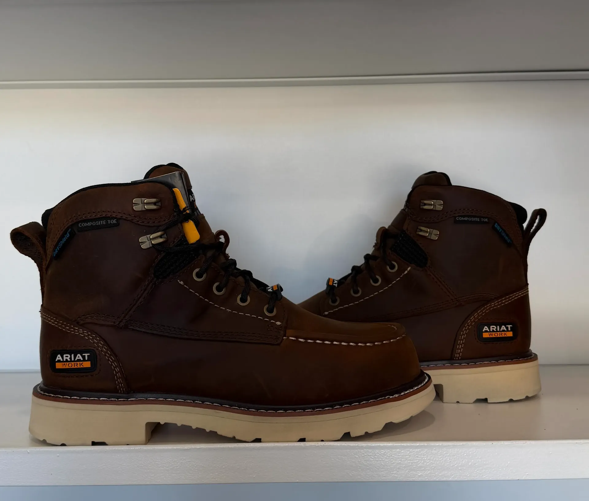 Ariat Rebar Lift 6 H20 Comp Toe BROWN