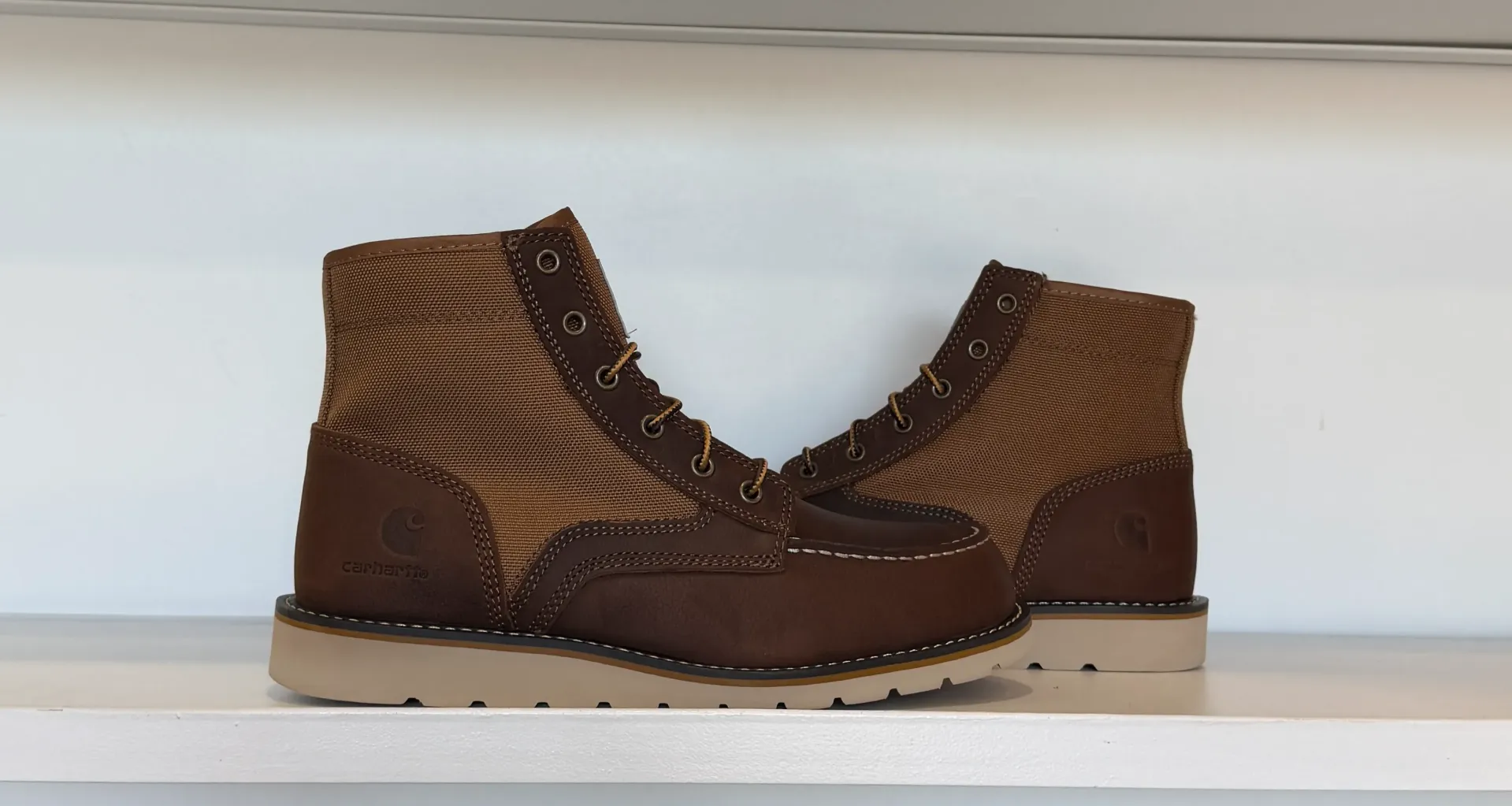 [W231103] CARHARTT  Moc Toe Wedge BROWN (8 M)