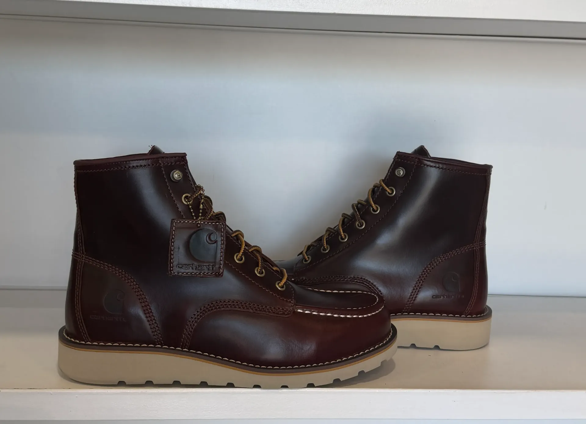 CARHARTT  Moc Toe Wedge RED