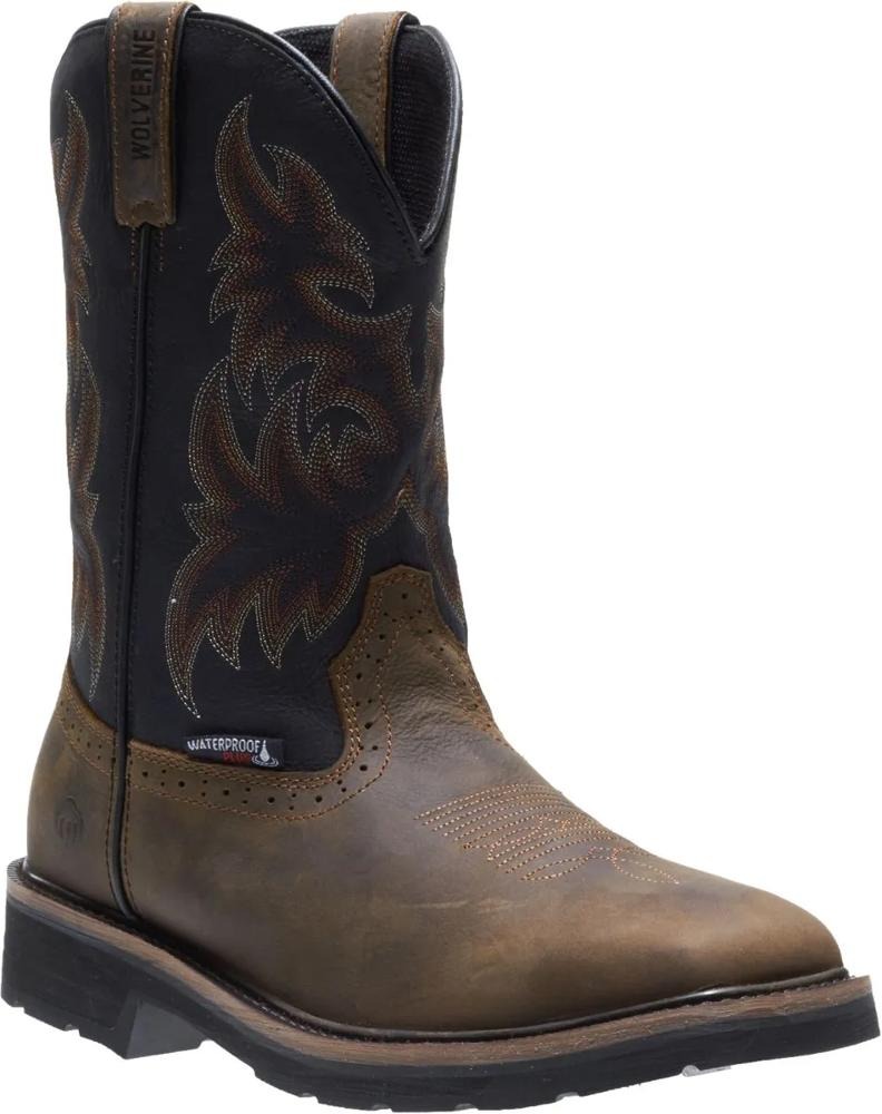 Wolverine Rancher Steel Toe Waterproof - Black/Brown