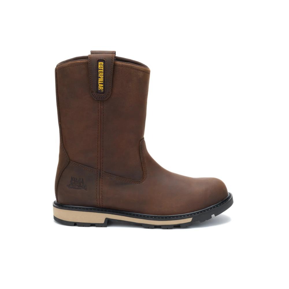 Caterpillar 247 10" Welly - Dark Brown (P51124)