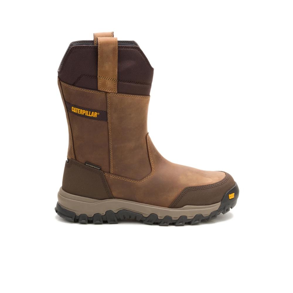 Caterpillar Threshold Rebound Pull On Waterproof Steel Toe - Bison