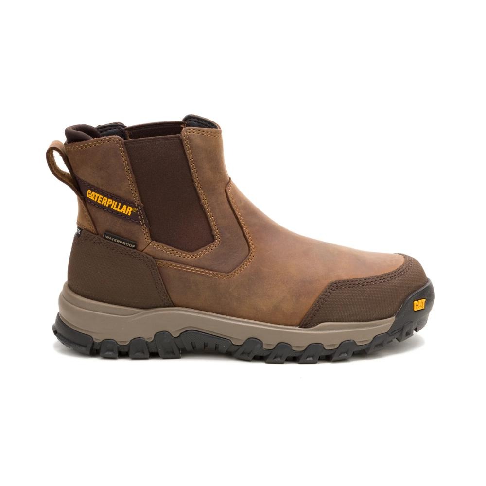 Caterpillar Threshold Rebound Chelsea Waterproof Steel Toe - Bison