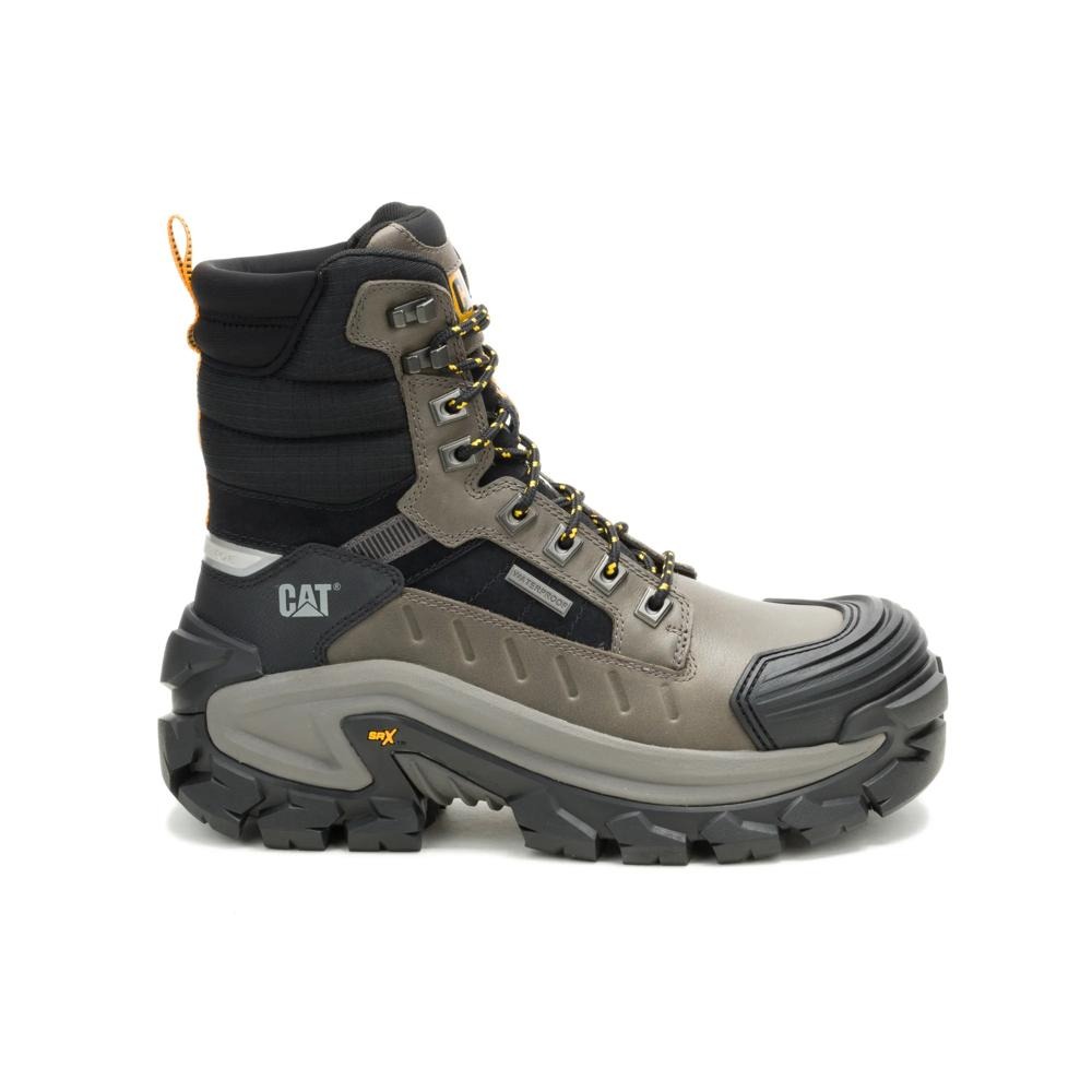 Caterpillar Invader Max 8" Composite Toe Waterproof - Gargoyle