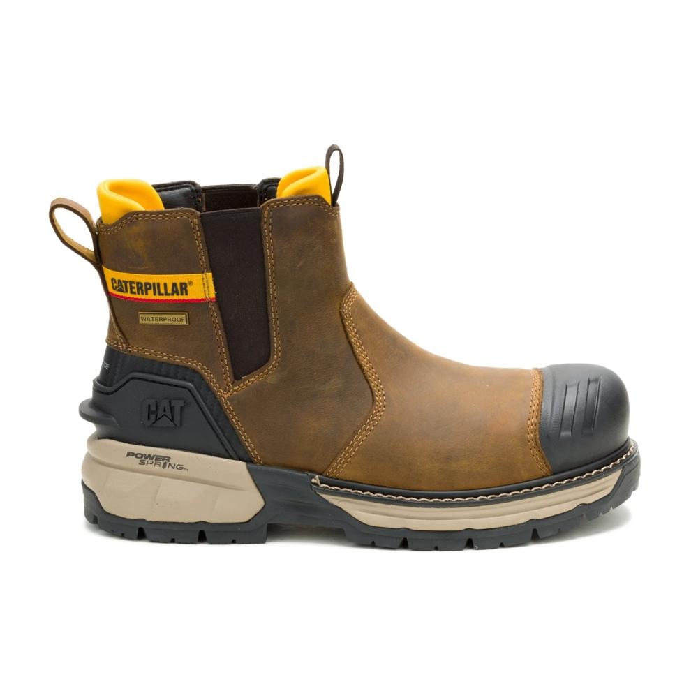 Caterpillar Excavator Power Spring Chelsea Waterproof Composite Toe - Pyramid