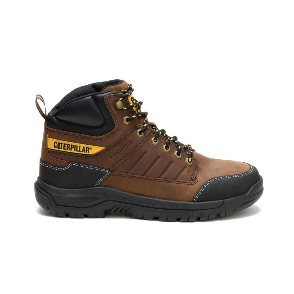 Caterpillar Brickline Steel Toe Waterproof - Real Brown