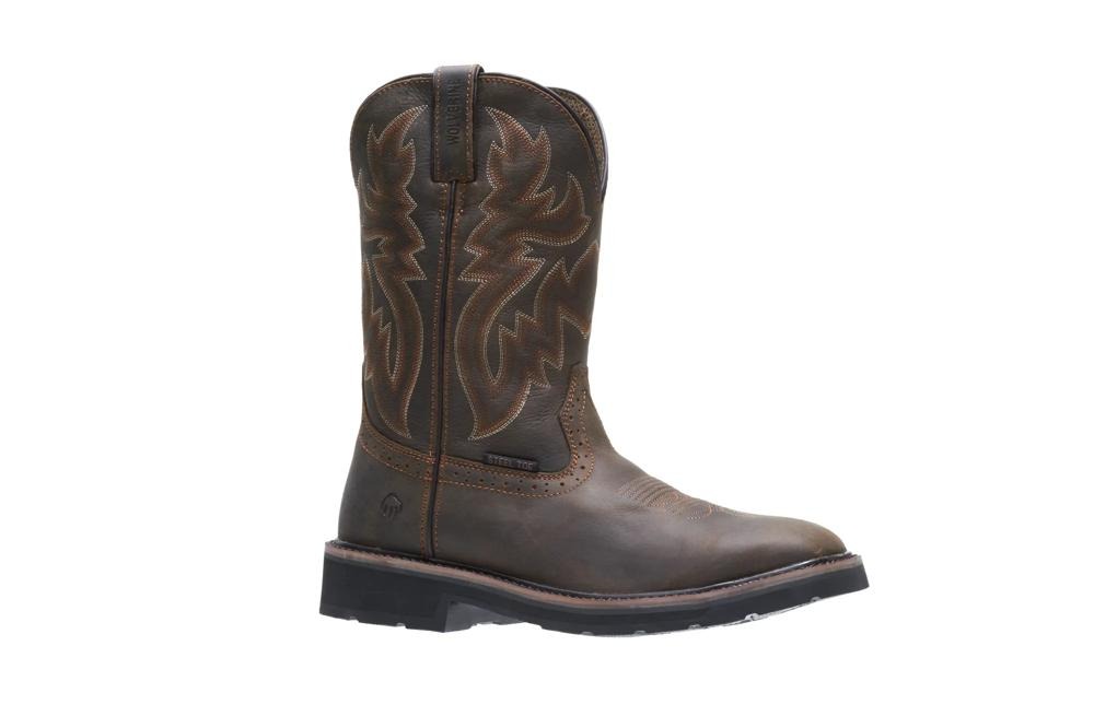 Wolverine Rancher Steel Toe - Dark Brown/Rust