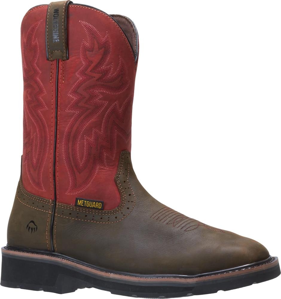 Wolverine Rancher Met Guard Waterproof - Brown/Red